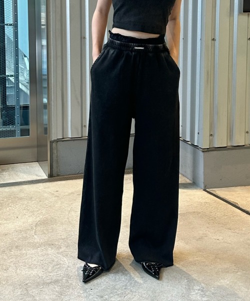 RAY CASSIN（レイカズン）の「レースウエストレイヤードスウェットパンツ（スウェットパンツ・レディース・ホワイト系その他/レッド/ブラック系その他2/グレー・FREE）」の3枚目の写真