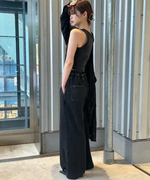 RAY CASSIN（レイカズン）の「レースウエストレイヤードスウェットパンツ（スウェットパンツ・レディース・ホワイト系その他/レッド/ブラック系その他2/グレー・FREE）」の22枚目の写真