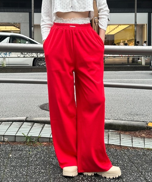 RAY CASSIN（レイカズン）の「レースウエストレイヤードスウェットパンツ（スウェットパンツ・レディース・ホワイト系その他/レッド/ブラック系その他2/グレー・FREE）」の11枚目の写真