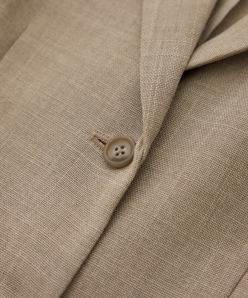 ROPE'(ロペ)の「リネンライク ベルテッドジャケット/セットアップ対応(テーラードジャケット・レディース・ブラック/ベージュ・38/36)」の16枚目の写真