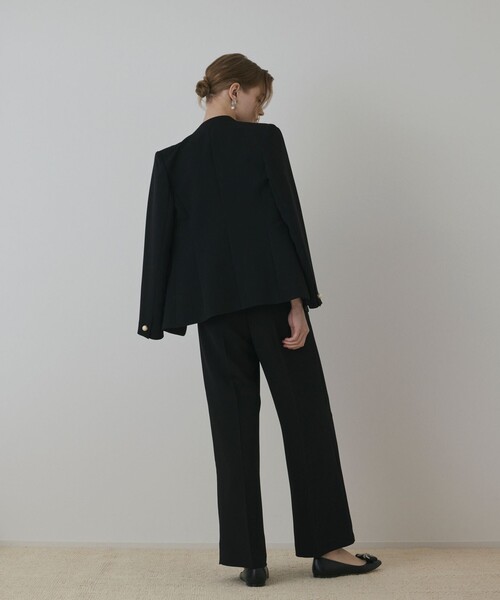 セール】パールボタンノーカラージャケット（ノーカラージャケット