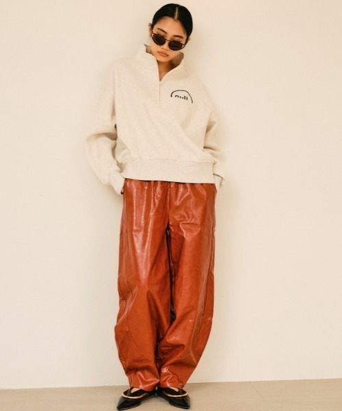 null.（ヌル）の「ZIPスウェットトップス（スウェット・レディース・ブラック/オートミール/ネイビー・F）」の16枚目の写真
