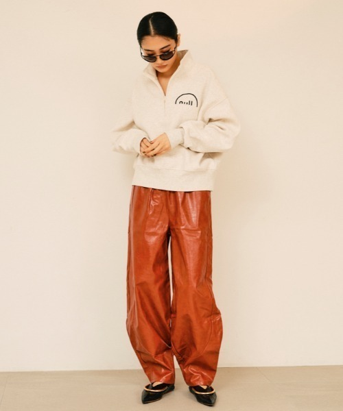 null.（ヌル）の「ZIPスウェットトップス（スウェット・レディース・ブラック/オートミール/ネイビー・F）」の17枚目の写真