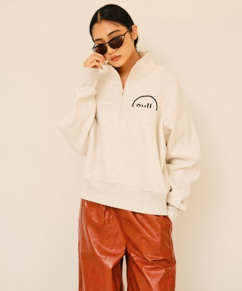 null.（ヌル）の「ZIPスウェットトップス（スウェット・レディース・ブラック/オートミール/ネイビー・F）」の18枚目の写真