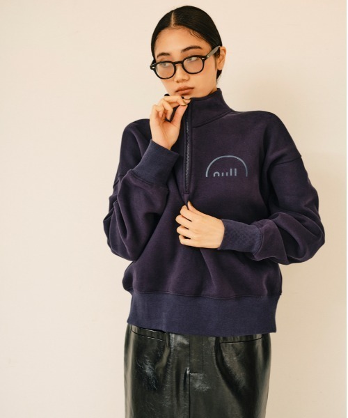 null.（ヌル）の「ZIPスウェットトップス（スウェット・レディース・ブラック/オートミール/ネイビー・F）」の19枚目の写真