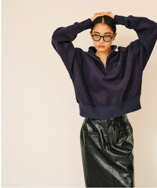null.（ヌル）の「ZIPスウェットトップス（スウェット・レディース・ブラック/オートミール/ネイビー・F）」の20枚目の写真
