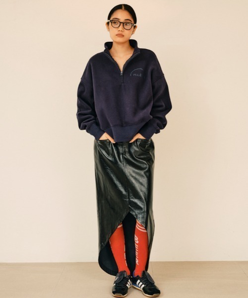 null.（ヌル）の「ZIPスウェットトップス（スウェット・レディース・ブラック/オートミール/ネイビー・F）」の21枚目の写真