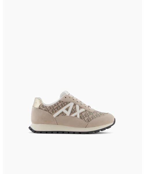 ARMANI EXCHANGE(アルマーニエクスチェンジ)の「【A|X アルマーニ エクスチェンジ】AXロゴ レースアップスニーカー(スニーカー・レディース・ライトベージュ・39/38.5/38/37.5/37/36.5/36)」の6枚目の写真