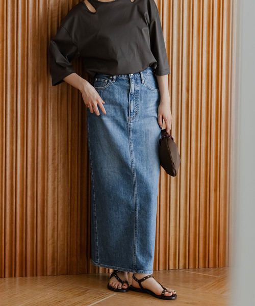 NEEDBY heritage（ニードバイヘリテージ）の「《NOBLE別注》 NEED by heritage/ニードバイヘリテージ RINA（デニムスカート・レディース・ブルー・26/25/24/23）」の12枚目の写真