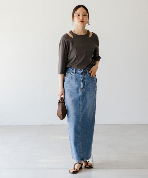 NEEDBY heritage（ニードバイヘリテージ）の「《NOBLE別注》 NEED by heritage/ニードバイヘリテージ RINA（デニムスカート・レディース・ブルー・26/25/24/23）」の16枚目の写真