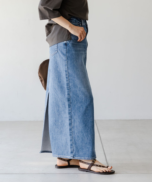 NEEDBY heritage（ニードバイヘリテージ）の「《NOBLE別注》 NEED by heritage/ニードバイヘリテージ RINA（デニムスカート・レディース・ブルー・26/25/24/23）」の19枚目の写真