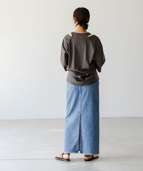 NOBLE別注ニードバイヘリテージ BETH デニムスカート 24 NOBLE別注》 NEED by heritage/ニードバイヘリテージ RINA