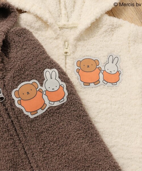 Miffy（ ミッフィー）の「【Miffy】マシュマロニットカバーオール（ロンパース・キッズ・ブラウン/アイボリー・80/70/60）」の6枚目の写真