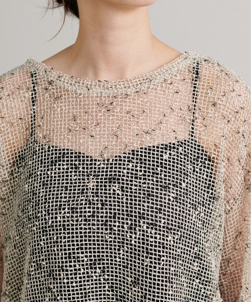 セール】【LARUTA】［WEB限定］杢ネットプルオーバー（Tシャツ