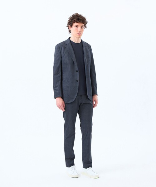 MACKINTOSH PHILOSOPHY(マッキントッシュ フィロソフィー)の「テーラードジャージー ジャケット ツイル/チェックプリントメッシュ(テーラードジャケット・メンズ・ブルー系その他7/ネイビー/チャコールグレー/グレー・38/42/36/40)」の7枚目の写真
