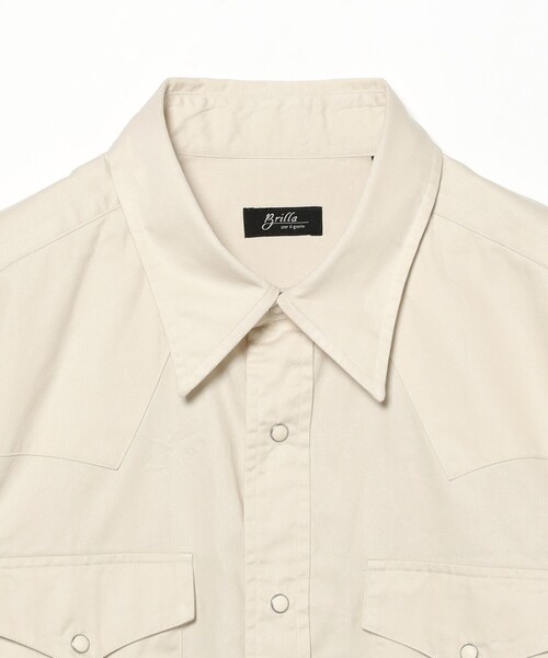 BRILLA per il gusto(ブリッラペルイルグースト)の「コットンツイル ウエスタンシャツ(シャツ/ブラウス・メンズ・ベージュ・S/M/L/XL/XS)」の3枚目の写真