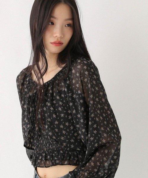 Heather(ヘザー)の「フラワーボレロ/キャミ2P 587259(カーディガン/ボレロ・レディース・ブラック/オフホワイト/ピンク・FREE)」の11枚目の写真