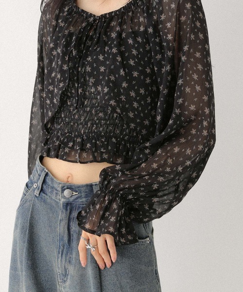 Heather(ヘザー)の「フラワーボレロ/キャミ2P 587259(カーディガン/ボレロ・レディース・ブラック/オフホワイト/ピンク・FREE)」の12枚目の写真