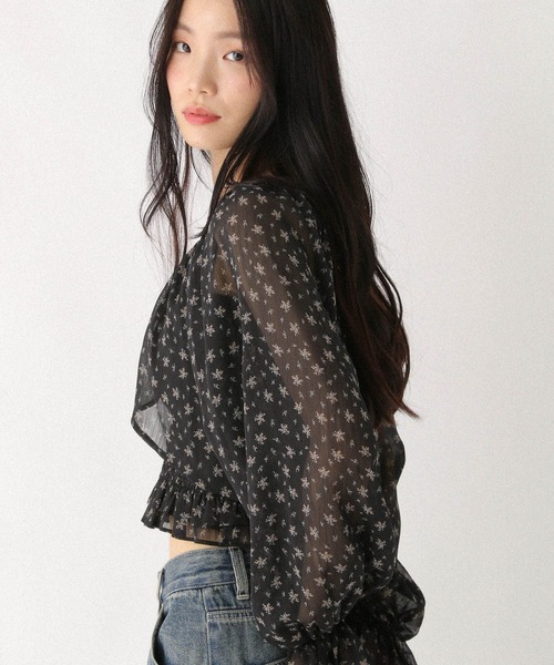 Heather(ヘザー)の「フラワーボレロ/キャミ2P 587259(カーディガン/ボレロ・レディース・ブラック/オフホワイト/ピンク・FREE)」の13枚目の写真