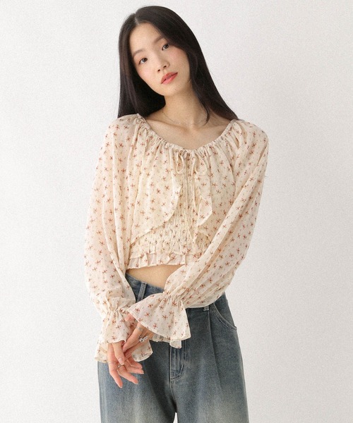 Heather(ヘザー)の「フラワーボレロ/キャミ2P 587259(カーディガン/ボレロ・レディース・ブラック/オフホワイト/ピンク・FREE)」の17枚目の写真