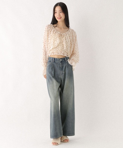 Heather(ヘザー)の「フラワーボレロ/キャミ2P 587259(カーディガン/ボレロ・レディース・ブラック/オフホワイト/ピンク・FREE)」の19枚目の写真