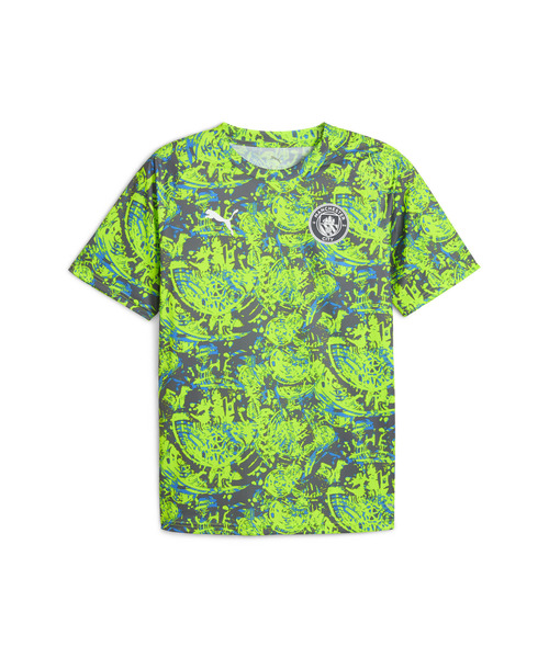 PUMA（プーマ）の「PUMA プーマ メンズ 2025-26 マンチェスターシティ FC プレマッチ 半袖 シャツ（Tシャツ/カットソー・メンズ・ブラック/グリーン系その他/グリーン系その他6・X-LARGE/X-SMALL/LARGE/MEDIUM/SMALL）」の14枚目の写真