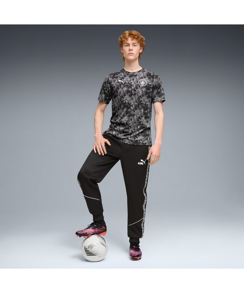 PUMA（プーマ）の「PUMA プーマ メンズ 2025-26 マンチェスターシティ FC プレマッチ 半袖 シャツ（Tシャツ/カットソー・メンズ・ブラック/グリーン系その他/グリーン系その他6・X-LARGE/X-SMALL/LARGE/MEDIUM/SMALL）」の5枚目の写真