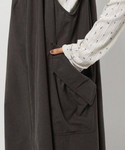 niko and...（ニコアンド）の「ポケットZIPジャンパースカート（ジャンパースカート・レディース・カーキ/チャコール/ブラウン/ライトベージュ/カーキ系2・MEDIUM/LARGE）」の15枚目の写真