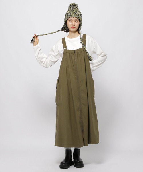 ポケットZIPジャンパースカート（ジャンパースカート）｜niko