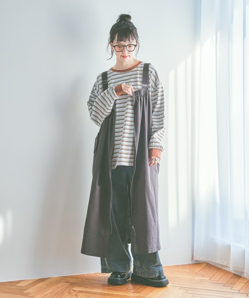 ポケットZIPジャンパースカート（ジャンパースカート）｜niko and