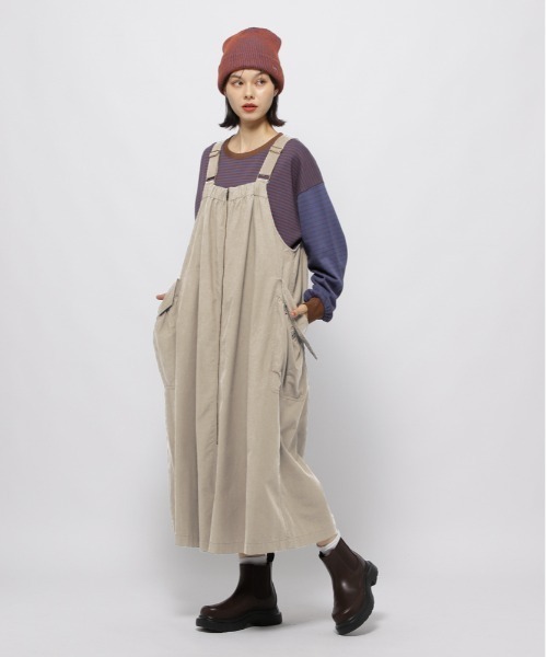 niko and（ニコアンド）の「ポケットZIPジャンパースカート