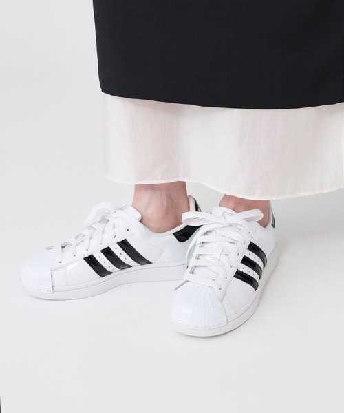 BABYLONE（バビロン）の「【adidas】SUPER STAR W（スニーカー・レディース・ブラック/ホワイト・23cm/24cm/24.5cm）」の19枚目の写真
