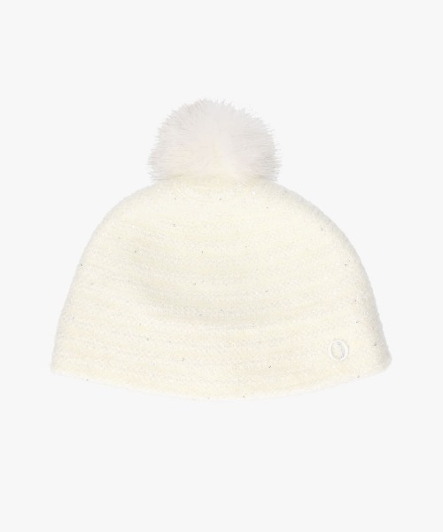 Chapeau d' O（シャポードオー）の「Chapeau d' O  Spangle Mohair Beanie / シャポードオー（ニットキャップ/ビーニー・レディース・ブラック/グレー/ホワイト・M/57.5cm）」の15枚目の写真