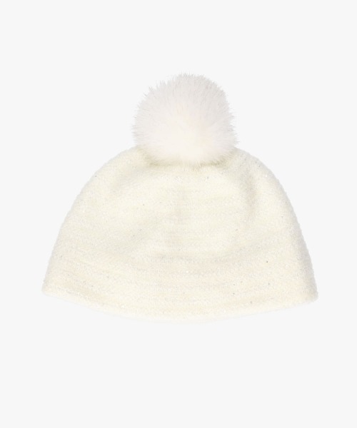 Chapeau d' O（シャポードオー）の「Chapeau d' O  Spangle Mohair Beanie / シャポードオー（ニットキャップ/ビーニー・レディース・ブラック/グレー/ホワイト・M/57.5cm）」の14枚目の写真