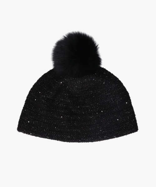 Chapeau d' O（シャポードオー）の「Chapeau d' O  Spangle Mohair Beanie / シャポードオー（ニットキャップ/ビーニー・レディース・ブラック/グレー/ホワイト・M/57.5cm）」の21枚目の写真