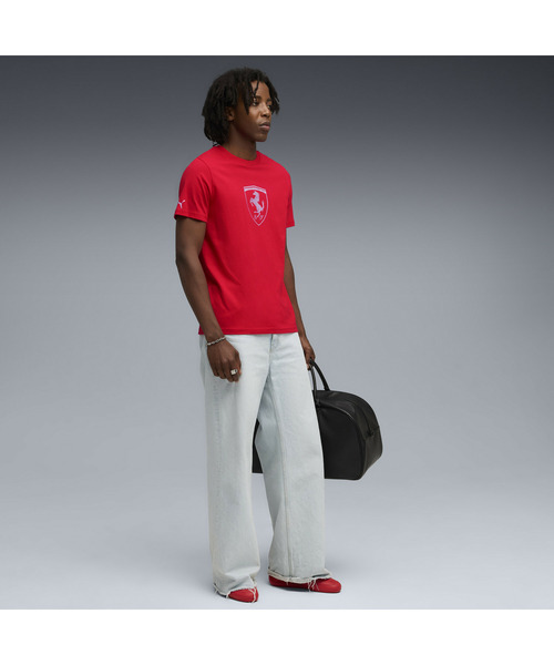 PUMA(プーマ)の「PUMA プーマ メンズ スポーツウェア トーナル シールド 半袖 Tシャツ(Tシャツ/カットソー・メンズ・レッド/ブラック・LARGE/X-LARGE/SMALL/MEDIUM/X-SMALL)」の8枚目の写真