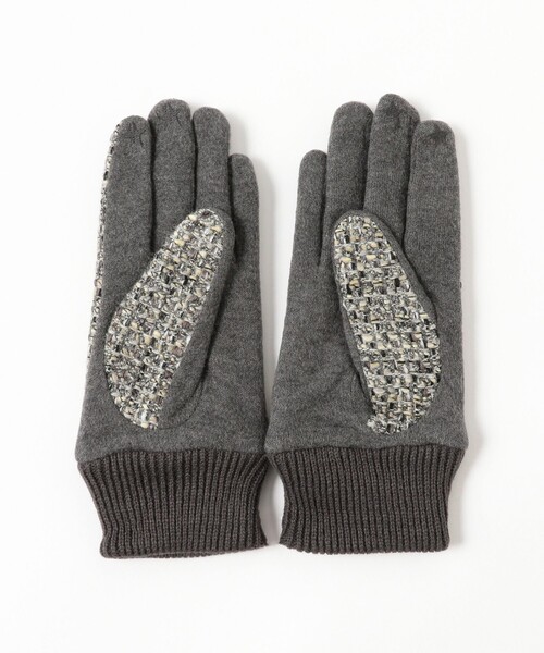 Ray BEAMS（レイビームス）の「MOON ジャージー グローブ 25AW（手袋・レディース・ダークブラウン/ライトグレー/グレー・ONE SIZE）」の8枚目の写真