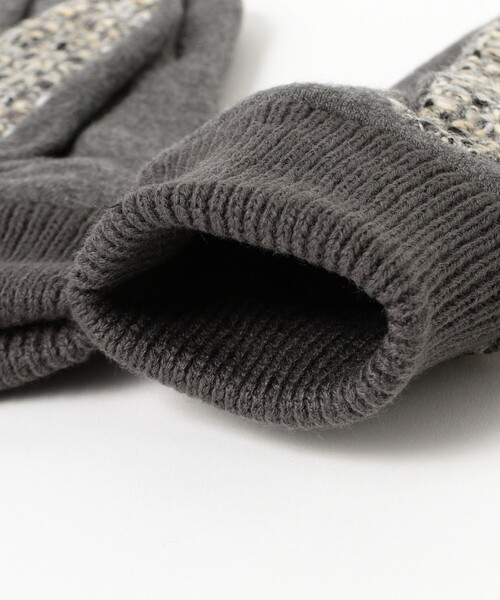 Ray BEAMS（レイビームス）の「MOON ジャージー グローブ 25AW（手袋・レディース・ダークブラウン/ライトグレー/グレー・ONE SIZE）」の10枚目の写真