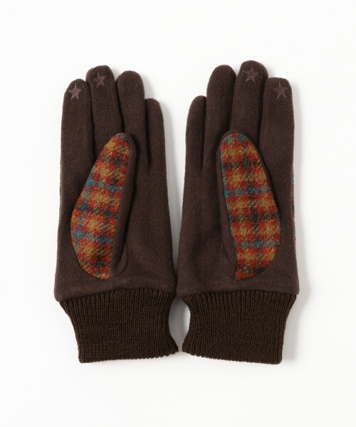 Ray BEAMS（レイビームス）の「MOON ジャージー グローブ 25AW（手袋・レディース・ダークブラウン/ライトグレー/グレー・ONE SIZE）」の11枚目の写真