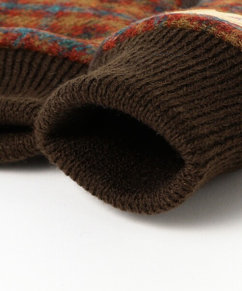 Ray BEAMS（レイビームス）の「MOON ジャージー グローブ 25AW（手袋・レディース・ダークブラウン/ライトグレー/グレー・ONE SIZE）」の13枚目の写真