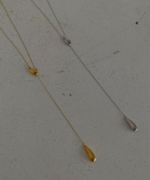 DouDou（ドゥドゥ）の「【インフルエンサー SAKURA企画】アレルギー対応 スライダーネックレス（ネックレス・レディース・シルバー/ゴールド・FREE）」の2枚目の写真