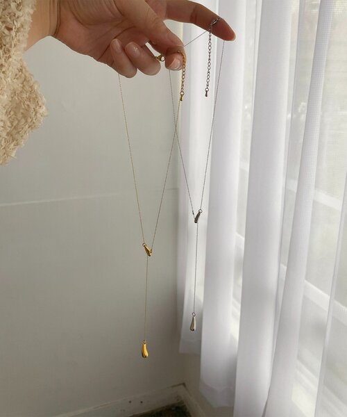 DouDou（ドゥドゥ）の「【インフルエンサー SAKURA企画】アレルギー対応 スライダーネックレス（ネックレス・レディース・シルバー/ゴールド・FREE）」の9枚目の写真