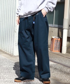 無印良品MUJI Labo◆【完売】リネン太番手ワイドパンツ ネイビー W73 MUJI Labo パンツ 「MUJI Labo」紳士 ストレッチストレート