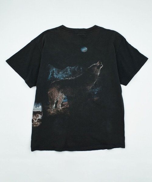 LABORATORY R（ラボラトリーアール）の「【USED】90’s TNT “Wolf” アニマル Tシャツ（Tシャツ/カットソー・メンズ・ブラック・LARGE）」の7枚目の写真