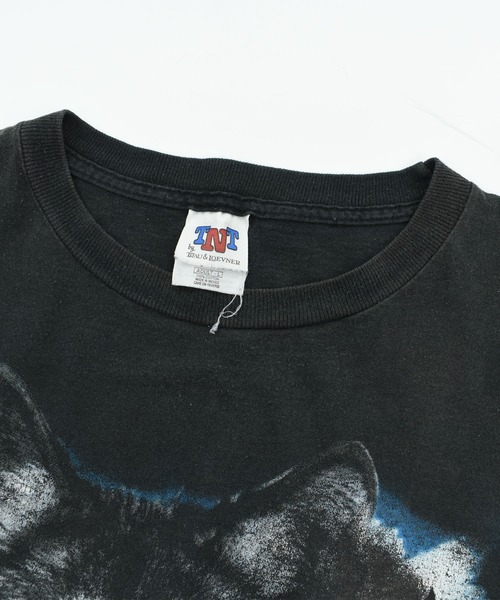 LABORATORY R（ラボラトリーアール）の「【USED】90’s TNT “Wolf” アニマル Tシャツ（Tシャツ/カットソー・メンズ・ブラック・LARGE）」の5枚目の写真