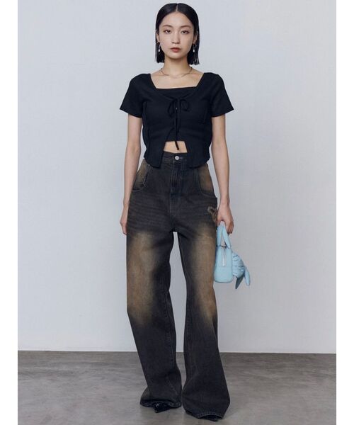 EMODA（エモダ）の「カットツインセット（Tシャツ/カットソー・レディース・ブルー/その他/ブラック・FREE）」の11枚目の写真