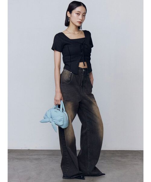 EMODA（エモダ）の「カットツインセット（Tシャツ/カットソー・レディース・ブルー/その他/ブラック・FREE）」の13枚目の写真