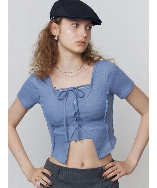 EMODA（エモダ）の「カットツインセット（Tシャツ/カットソー・レディース・ブルー/その他/ブラック・FREE）」の19枚目の写真