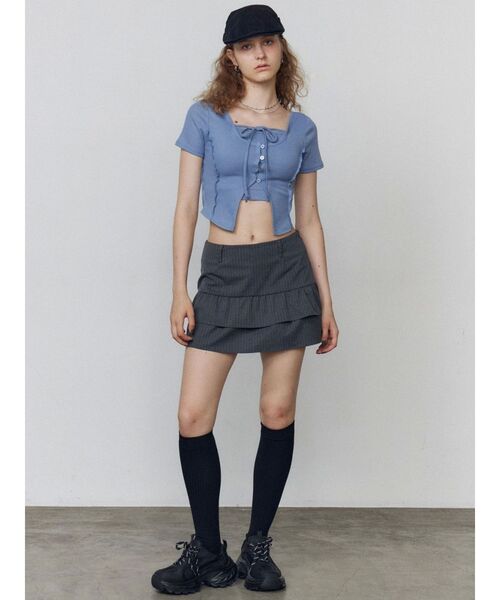 EMODA（エモダ）の「カットツインセット（Tシャツ/カットソー・レディース・ブルー/その他/ブラック・FREE）」の20枚目の写真