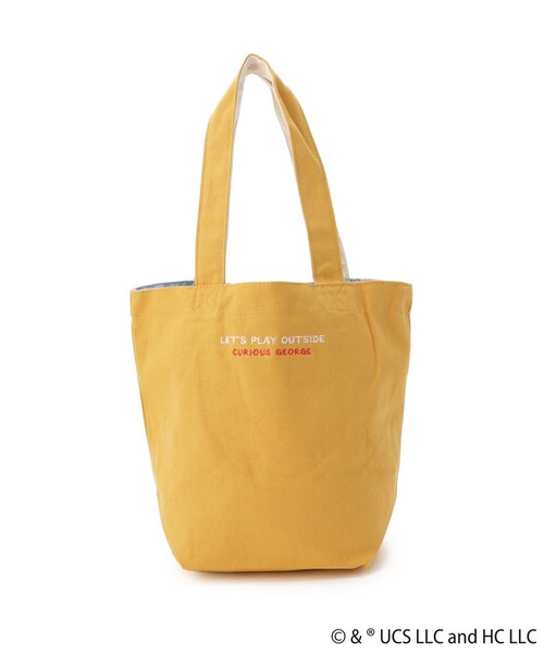 one'sterrace(ワンズテラス)の「おさるのジョージ ミニバッグ ウィズドッグス(トートバッグ・レディース・イエロー系8・99)」の4枚目の写真